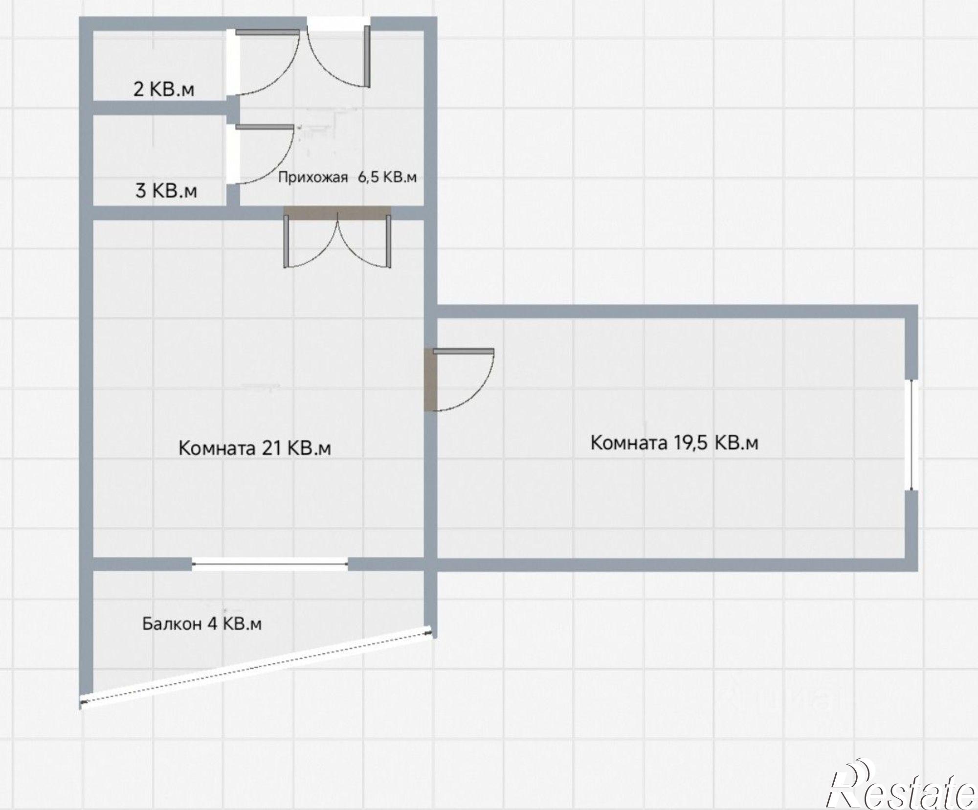 Купить квартиру за 4 500 000 рублей на Комсомольская улица, 1/1