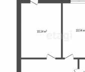 1-комн, 32кв м, этаж 1/5 улица Билибина, 17/3