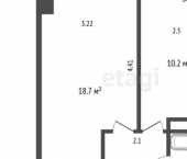 1-комн, 37кв м, этаж 3/14 ул Билибина, 20/1