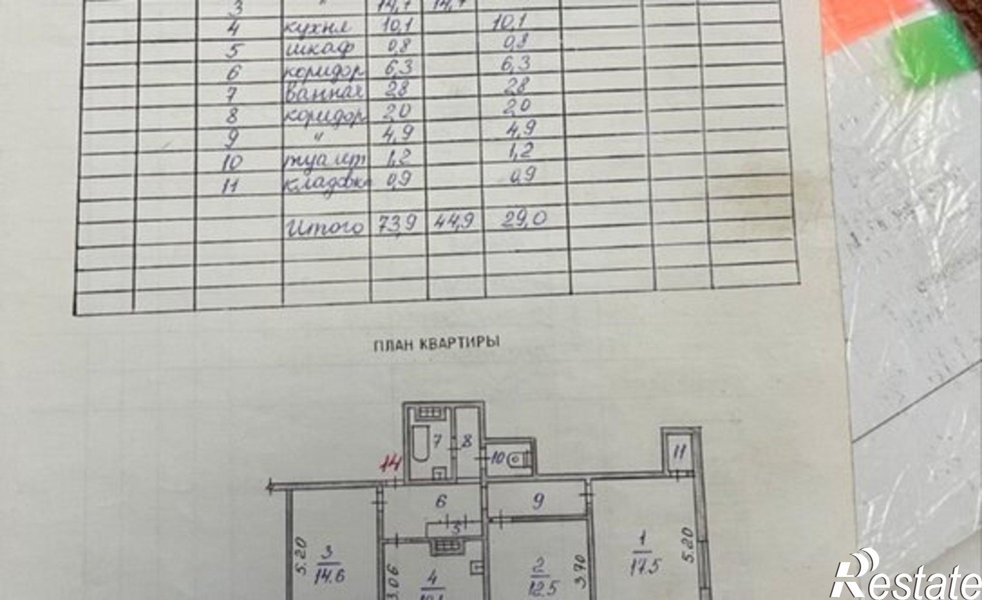 Купить квартиру за 7 300 000 рублей на улица Аммосова, 12